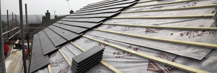 Roof covering under slates